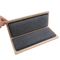 2pcs/set Wooden Drawing Mat Hair Holder Hair Hackle For Wig Making Use Drawing Card with Curved Needle