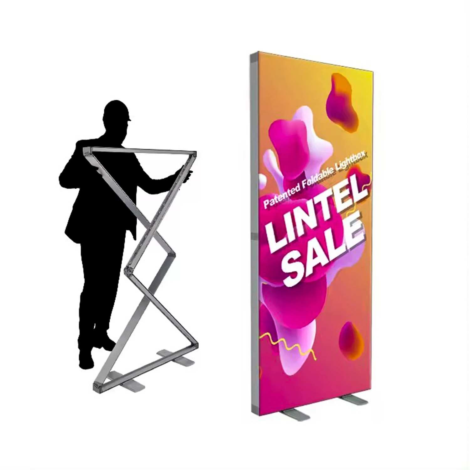 Custom Advertising outdoor Billboard led Light box wall Portable Popular display Movable advertising light boxes