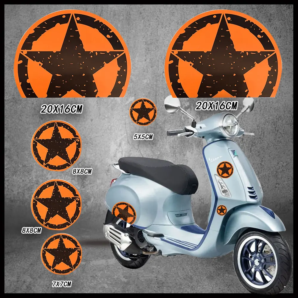 

Reflective Motorcycle Sticker and Decals Waterproof Scooter Accessory For VESPA GTS GTV LX LXV LT SPRINT 50 150 200
