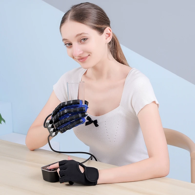 Wireless mirroring rehabilitation robot gloves stroke hemiplegia cerebral infarction training equipment finger exerciser