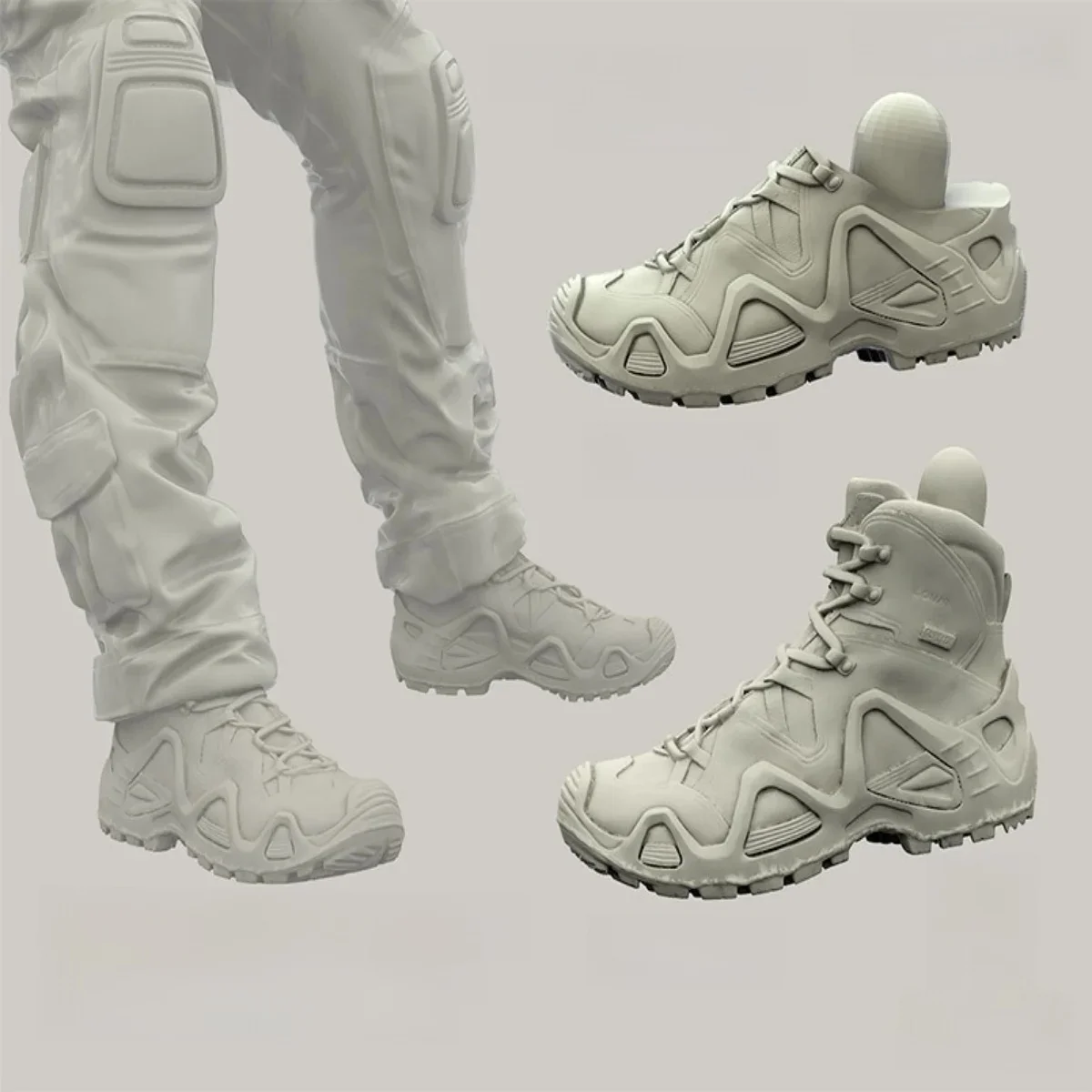 Kit de modèle non peint en résine 1/35, bottes LOWA Zephyr GTX (3 paires de bottes hautes et basses) GK non assemblées et non peintes, 1360T