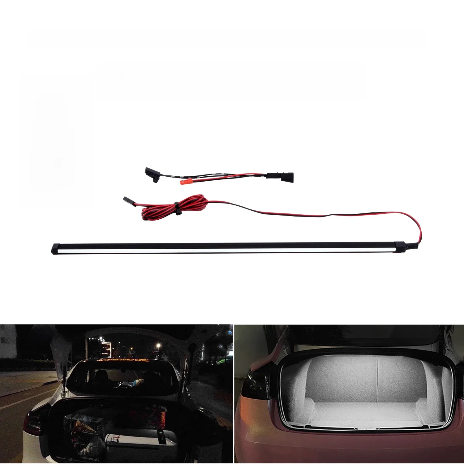 Pour Tesla modèle 3 LED coffre de voiture lumière éclaircissante éclairage atmosphère lumière Modification intérieure lumière LED accessoires