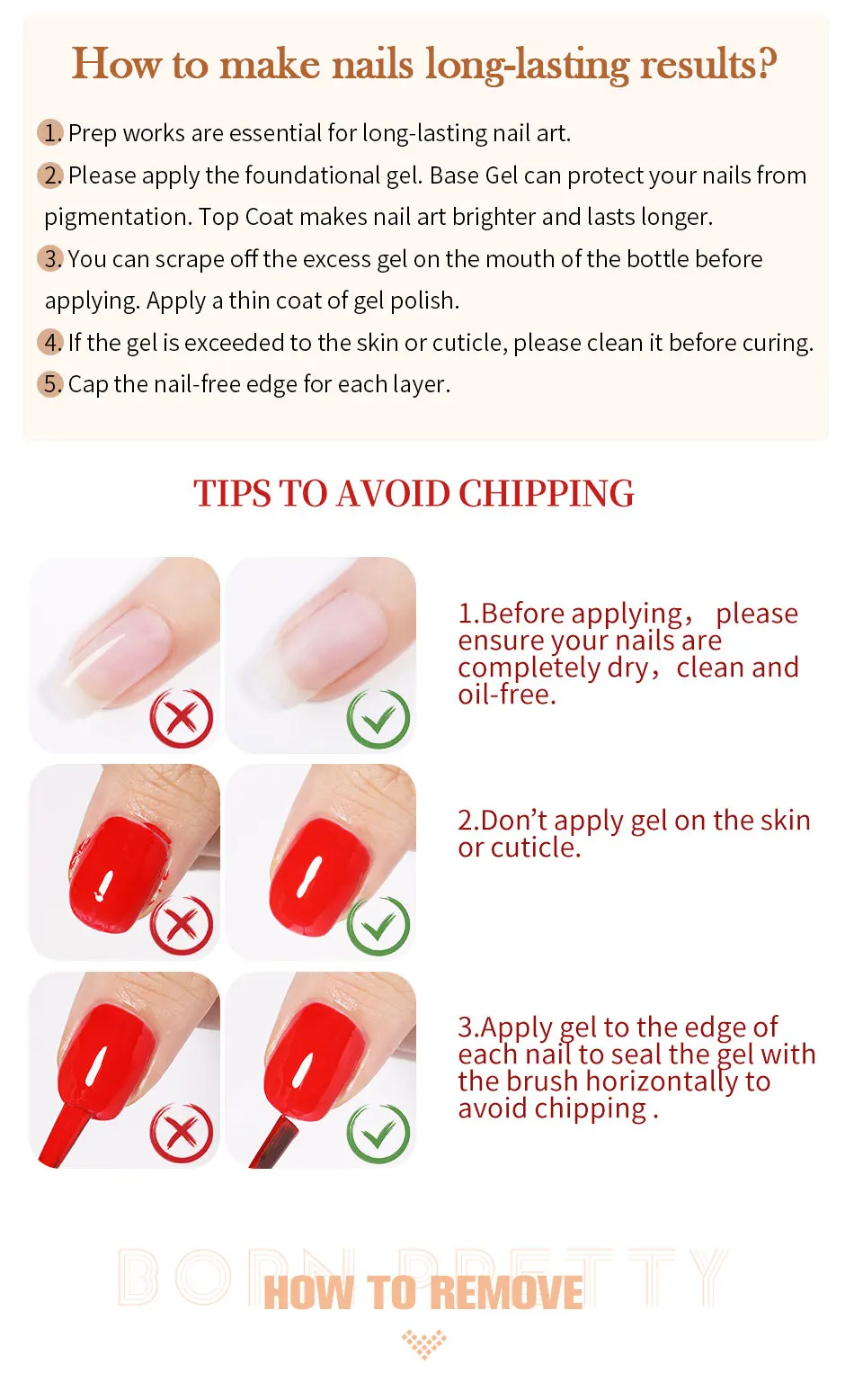 BORN PRETTY 15g Nail Tips Gel Nude Clear Transparent Nail Gel Soak Off UV LED Nail Art Gel Lack Funktion Gel Nagelverlängerung – Detail 7