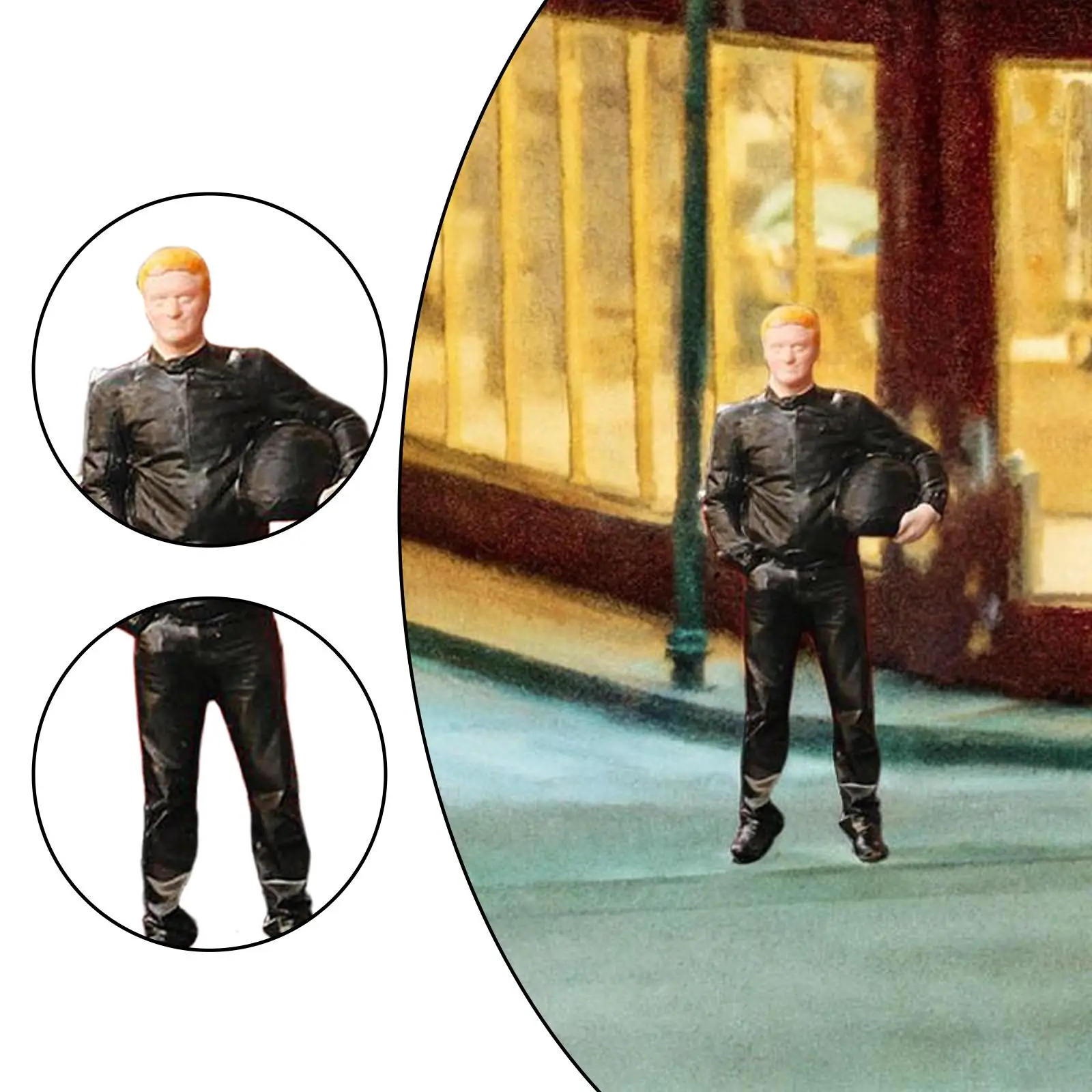 1/64 Diorama Street People Model Desktop Display Hobby Collection Stylish Miniature Figurine Toys for DIY Project Dollhouse Acce - Image 5