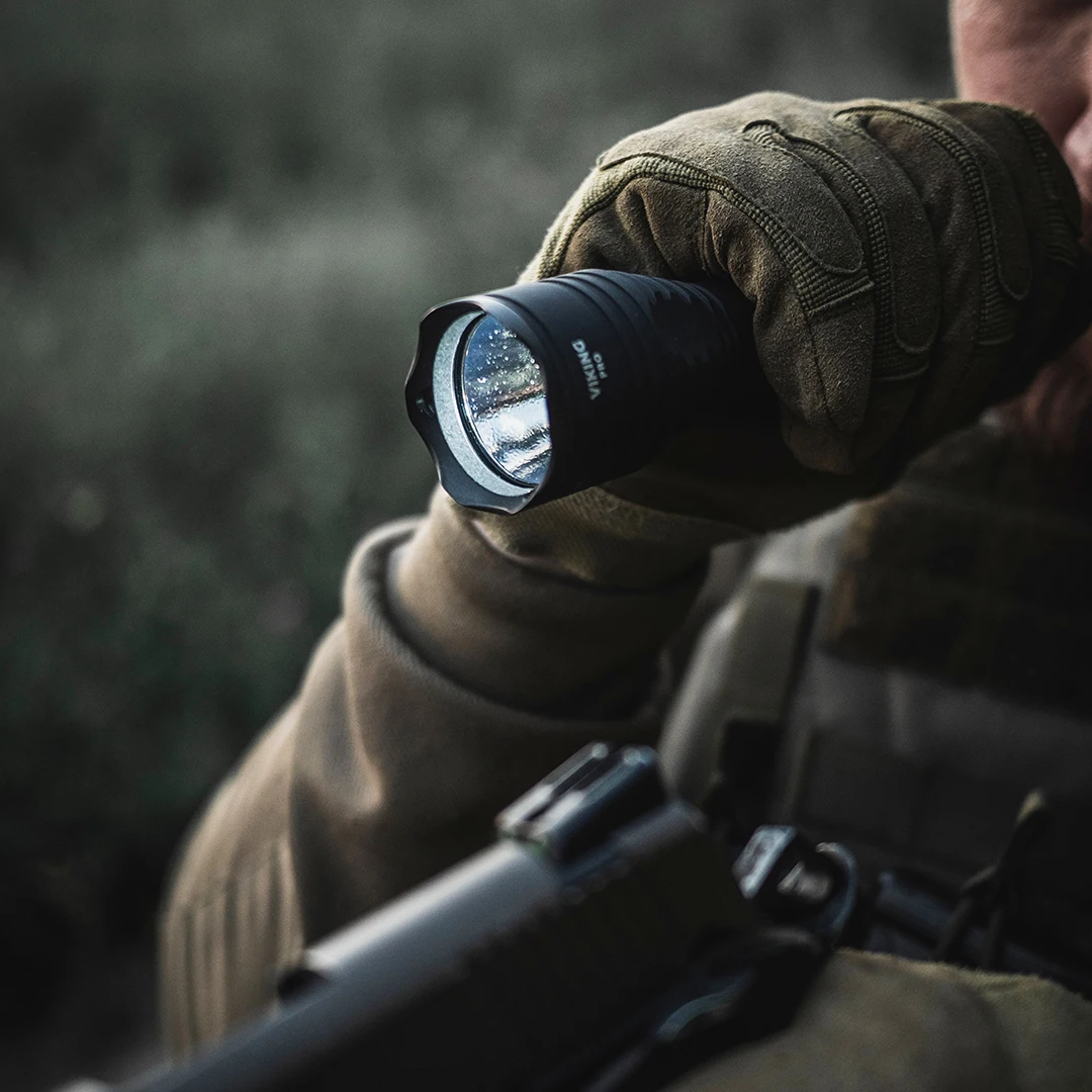 Tactical Flashlight Armytek Viking Pro Magnetic USB Rechargeable (F07701C/F07701W) 288/284M