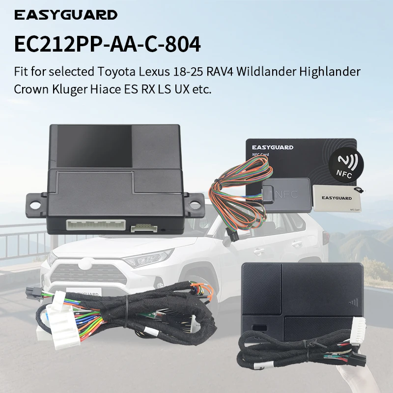 EASYGUARD Plug Play Factory Key Remote Starter Fit for selected Toyota18-25 RAV4 Wildlander Highlander Crown Kluger Hiace