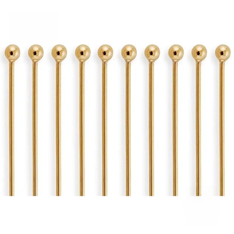 14K Gold Filled Nietstiften Naalden Voor Diy Earring Maken Sieraden Bevindingen - afbeelding 2