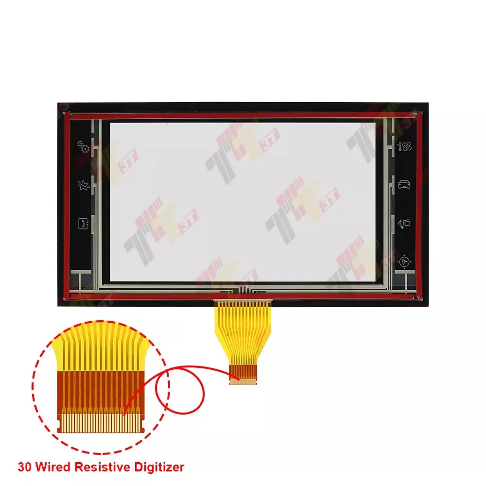 7"-Touchscreen-Digitizer für Peugeot 308 308S Radio-Navigation 2013-2017 – Detail 6