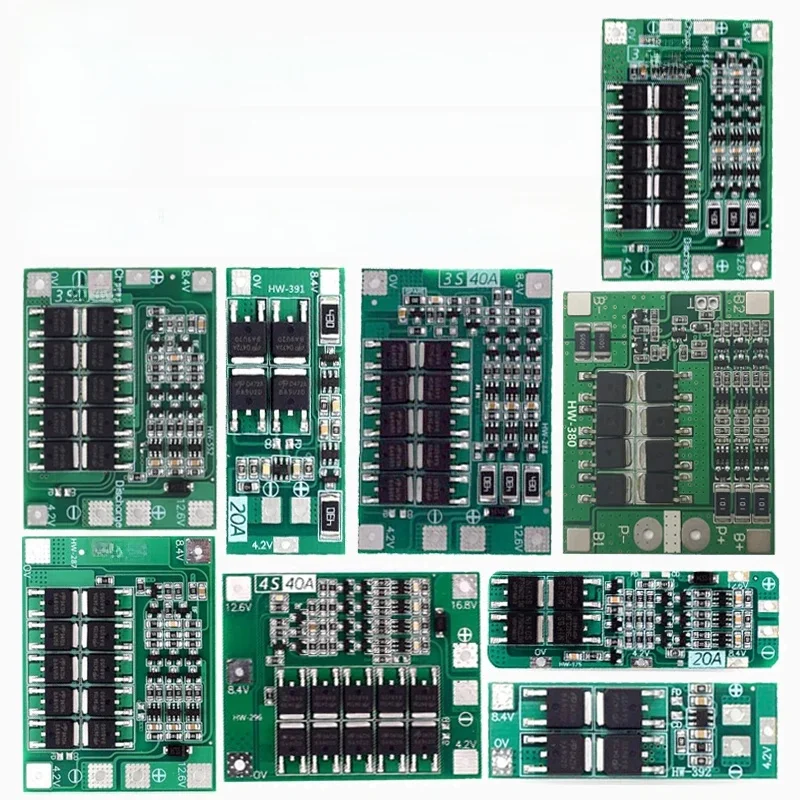 2S 3S 4S Akumulator litowo-jonowy 18650 Ładowarka Płytka zabezpieczająca BMS 20A 25A 40A 60A Zwiększ równowagę z balansem dla silnika wiertarki — zdjęcie 2