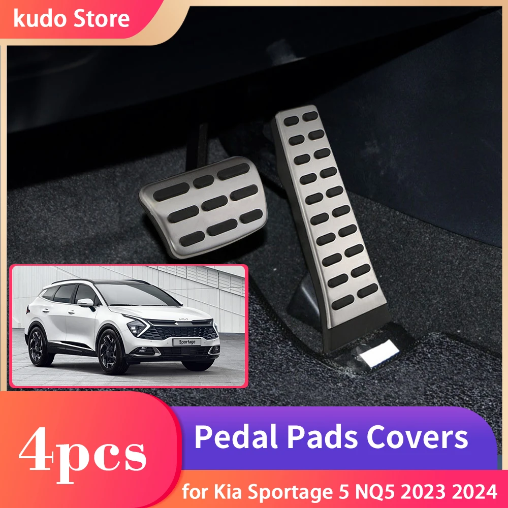 

Car Brake Foot Pedal for Kia Sportage 5 NQ5 2023 2024 Restfoot Alloy Tray Non-Slip Stainless Steel Rest Plate Pad Accessories