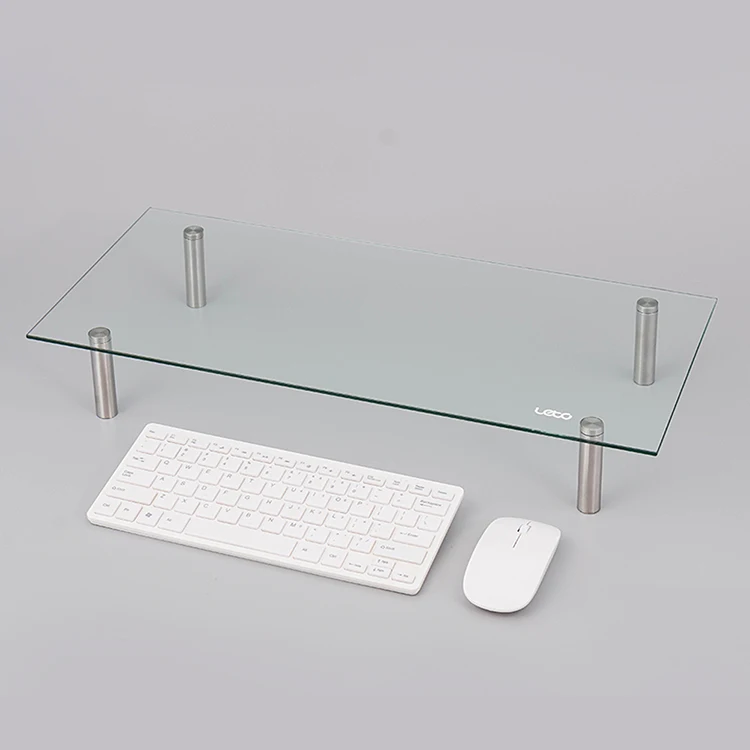 (LETO) Leto-reinforced glass monitor stand pedestal monitor shelf LMS-G06