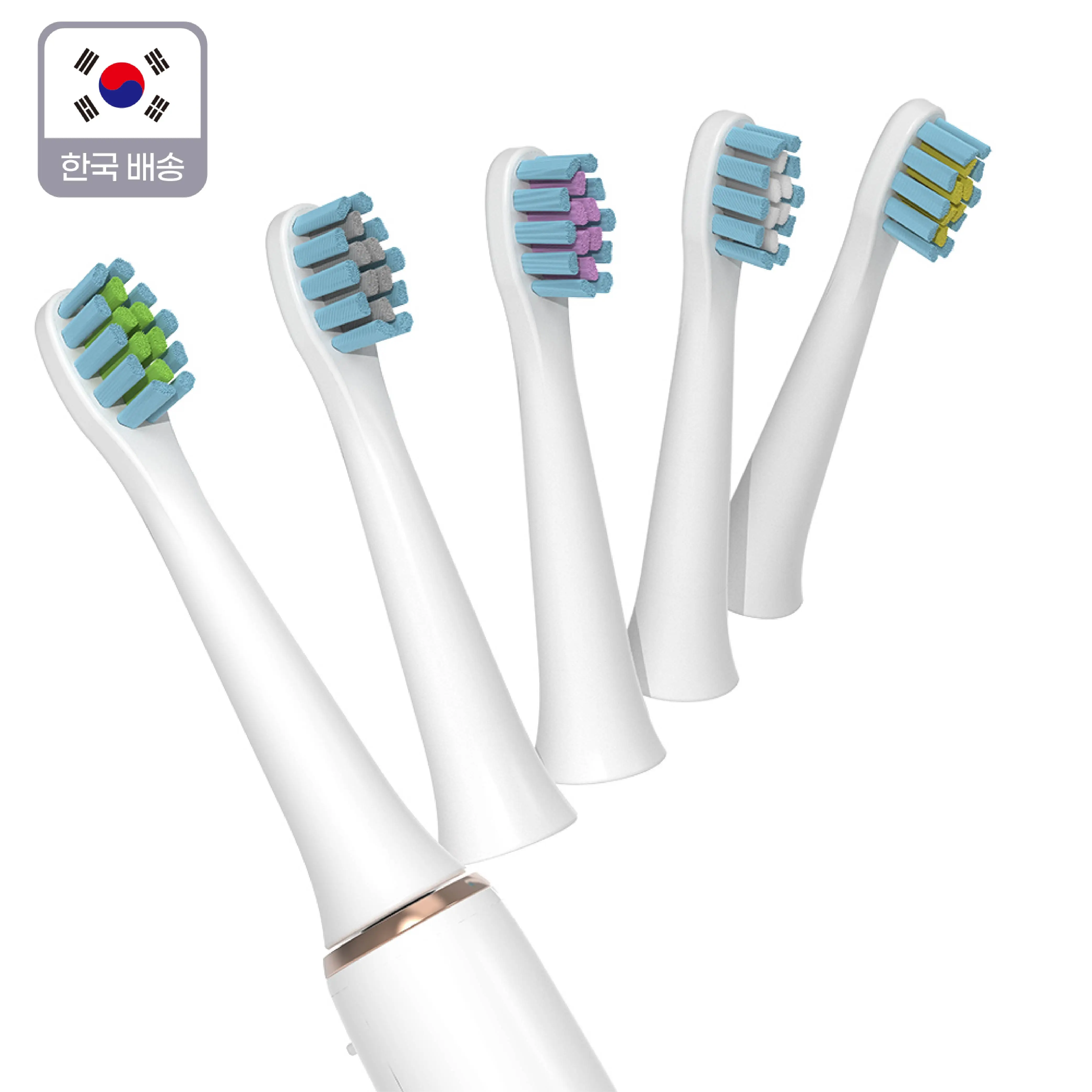 [10EA] 스카이 케어 ST10 전용 C타입 충전식 소닉 음파 전동칫솔 교체용 칫솔모
