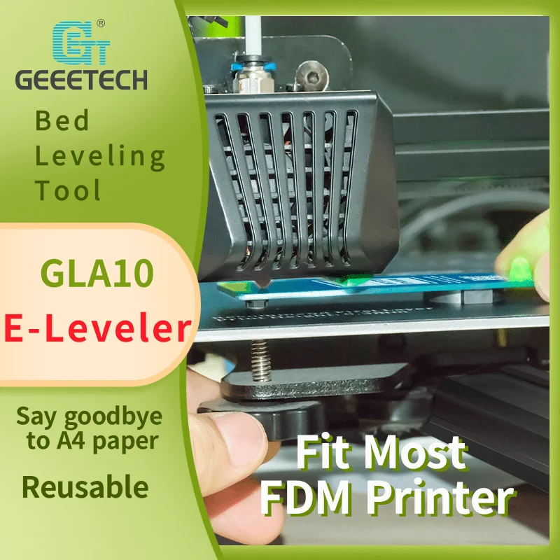 Geeetech nivelador gla10 cama eletrônica ferramenta de nivelamento auxiliar dispositivo trabalho com a maioria fdm 3d impressora ender 3 nível mais rápido