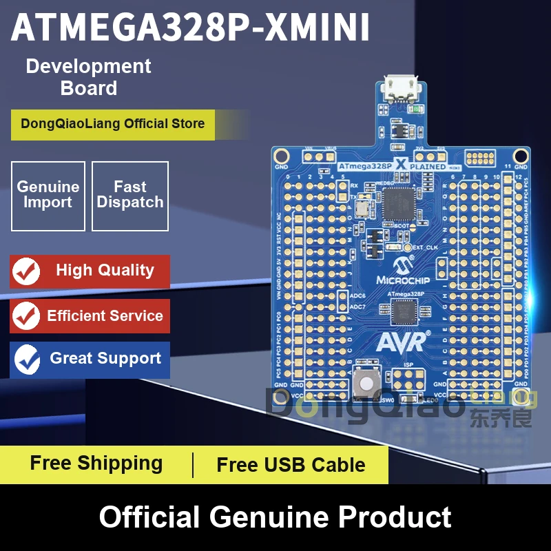 For the ATmega328P-XMINI XPLAINED MINI ATMEGA328P-MU microcontroller development board