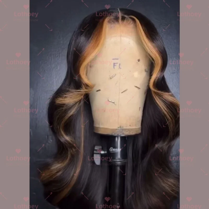 باروكات شعر بشري أشقر بدانتيل أمامي طبيعي للنساء، شعر مستعار بقاعدة حريرية مموجة مسبقًا بدون صمغ