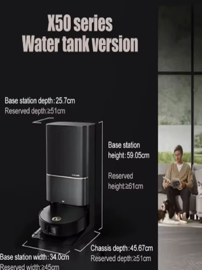 

Hot DREAME X50 Pro Ultra Complete Robot Vacuum Cleaner and Mop Wet Dry Sweeping 25000Pa Strong Automatic Cleaning HEPA Household