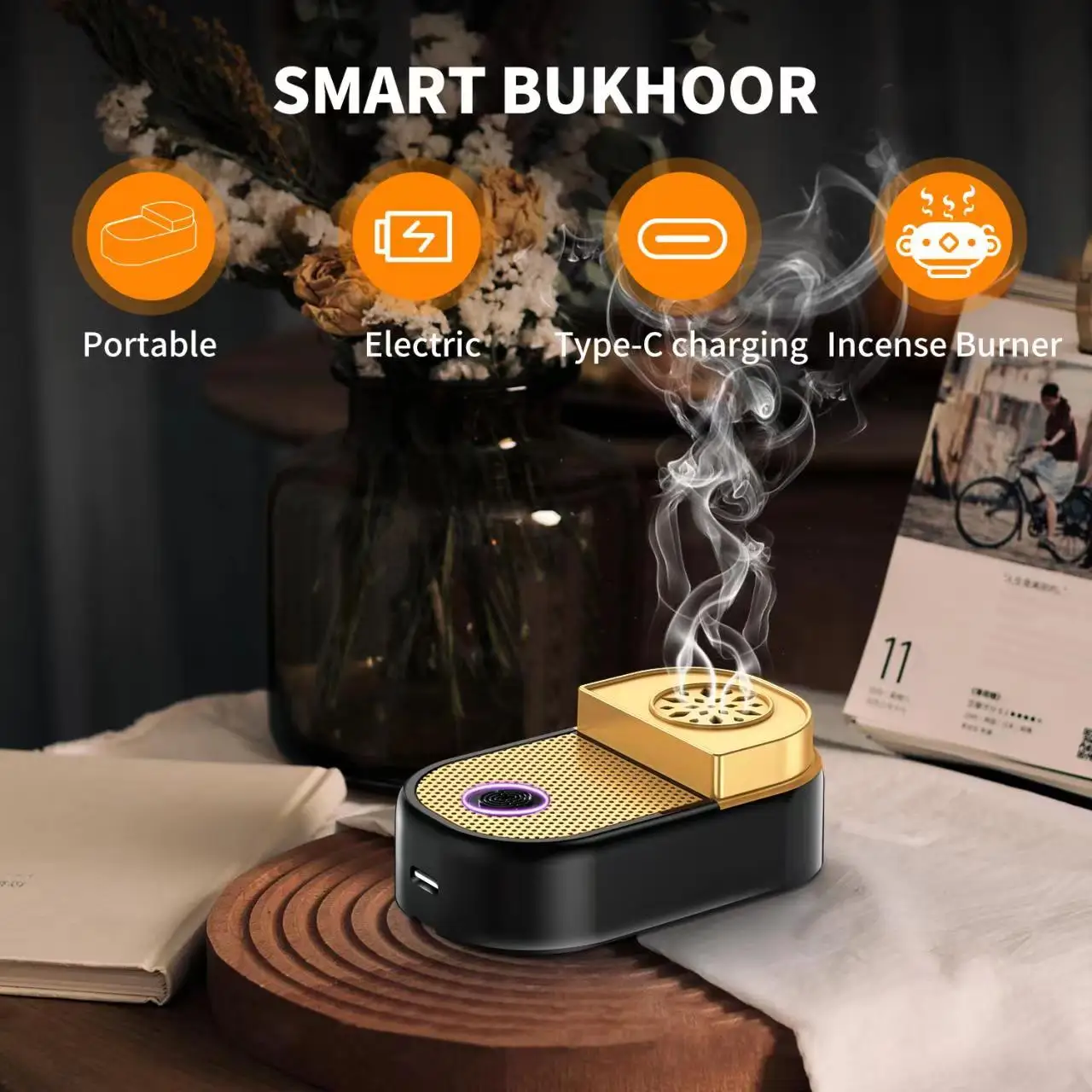 New Handheld Electric incense burner Electric Bakhoor Arabic Incense Burner Oud Burner