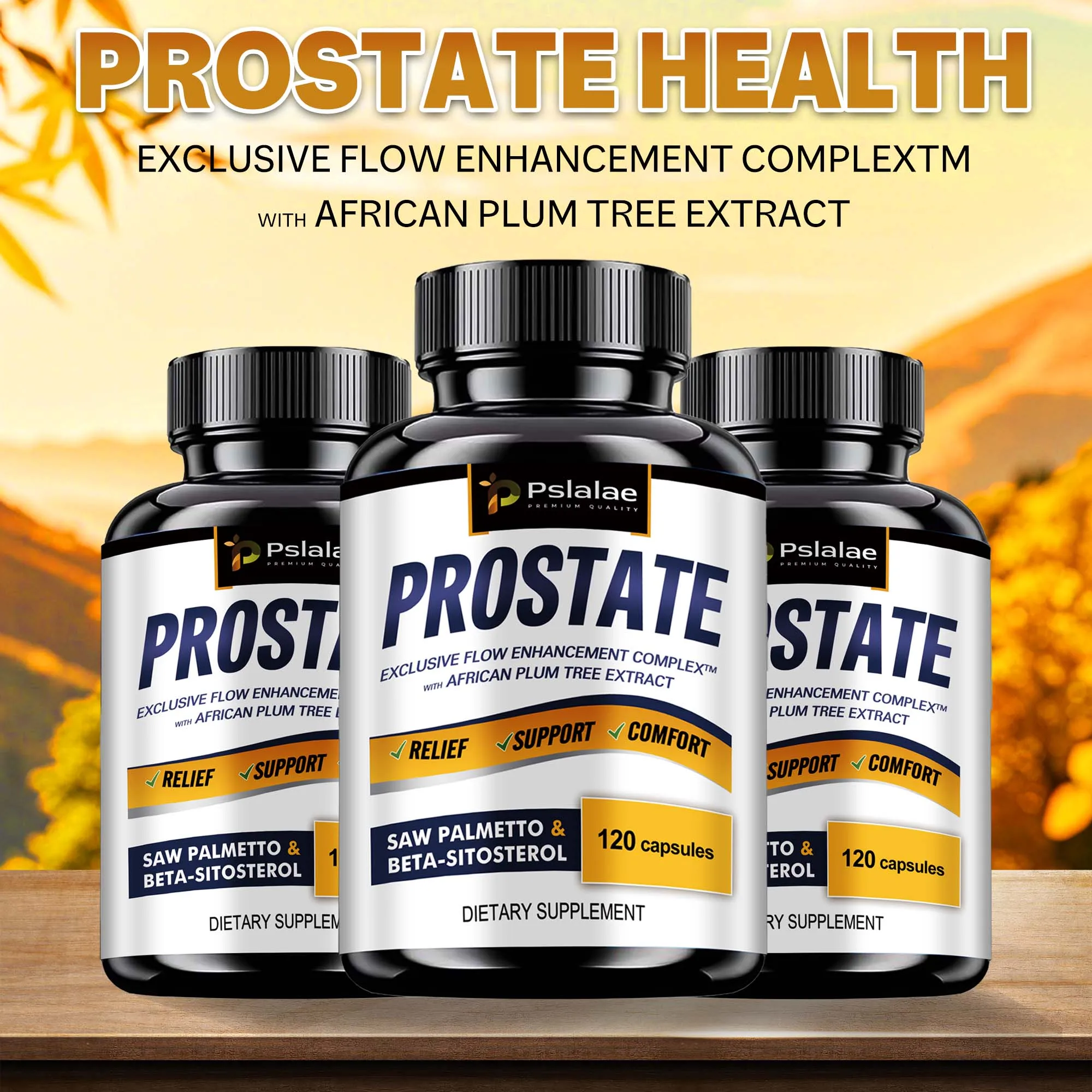 

Prostate - Men's Prostate Health, Hair Growth, Urinary Tract Health, Frequent Urination - 120 Capsules
