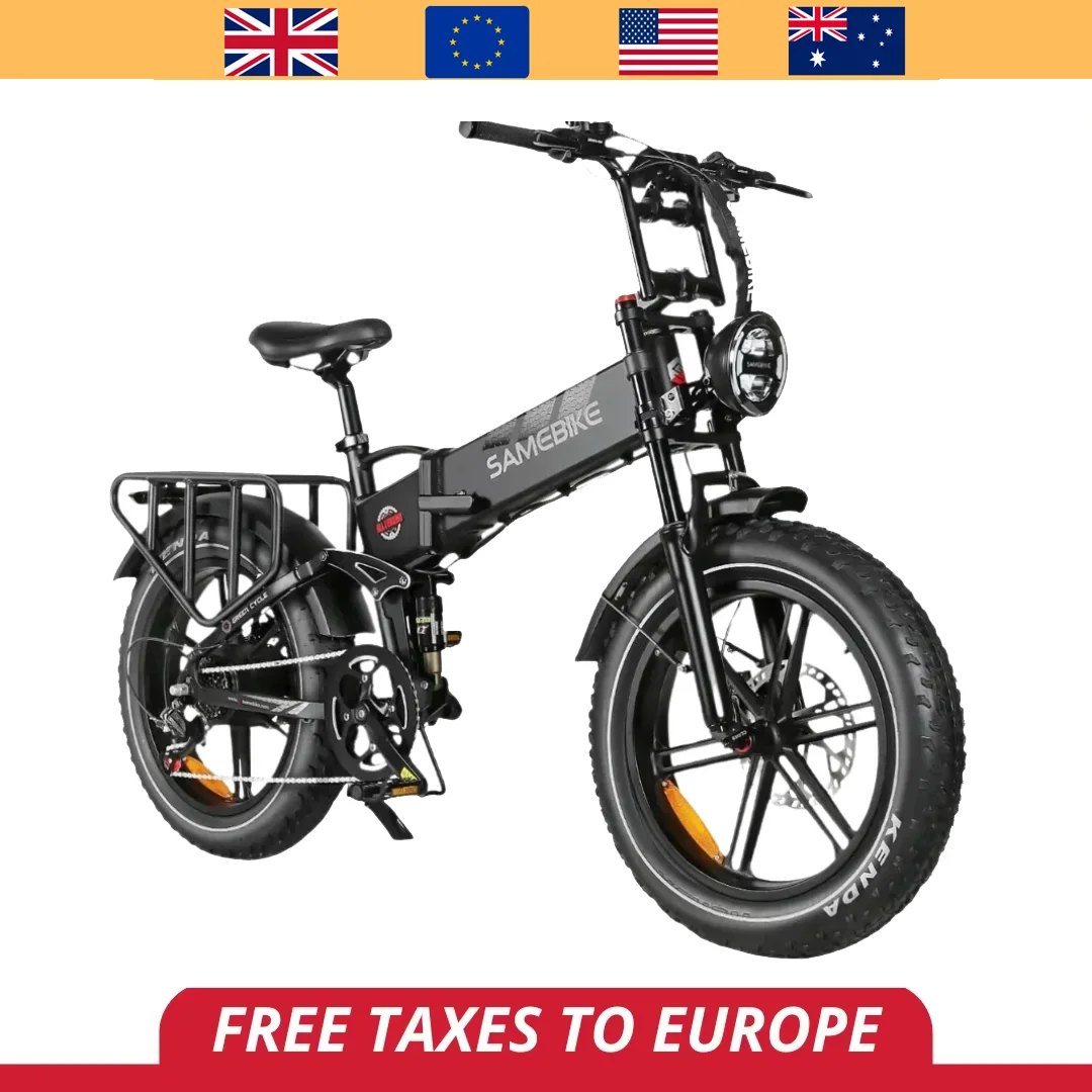 

Electric bicycle RS-A02 1200W 48V17AH 20 Inch fat bike mountain folding city Commuter Adult All terrain Electric bike