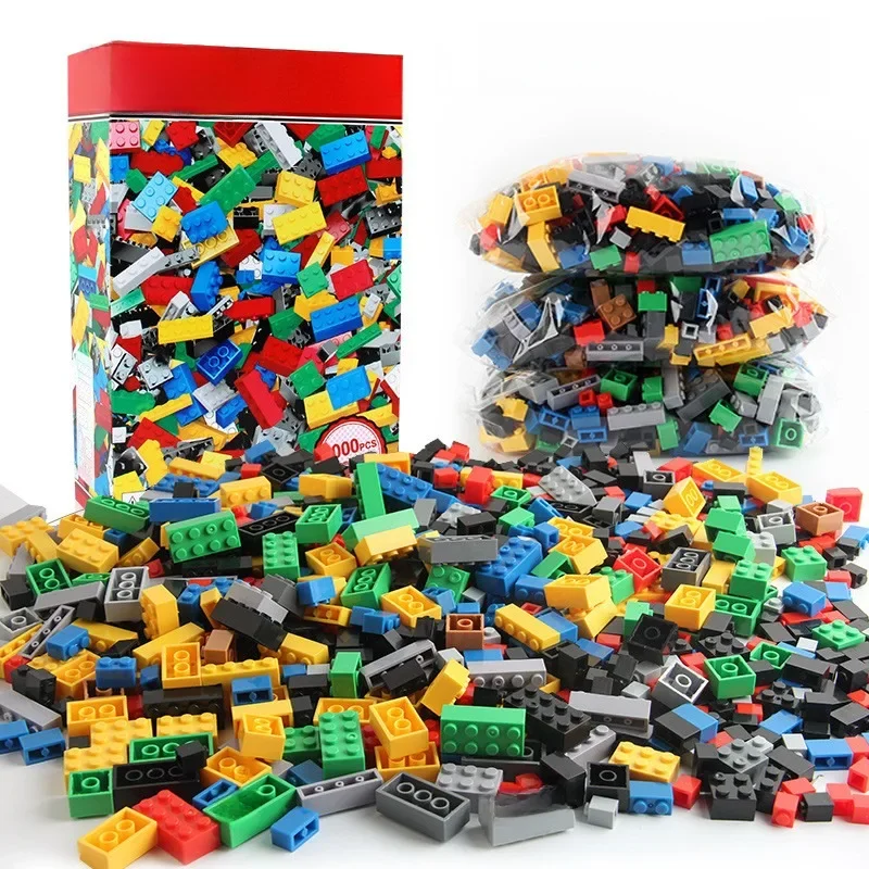 Blocs de construction blocs pour enfants en vrac, ensembles de bricolage créatifs, blocs classiques urbains, jouets éducatifs pour enfants, 1000