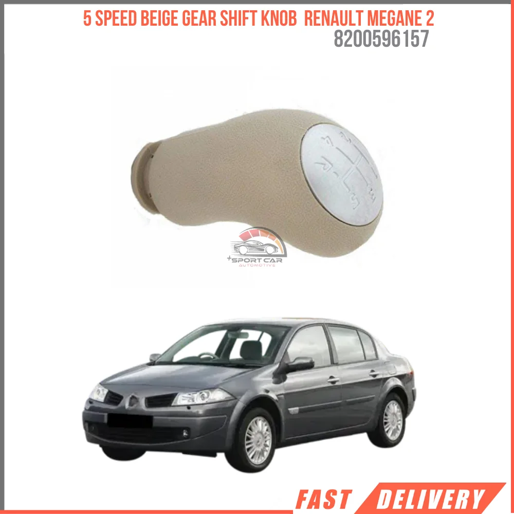 For 5 Speed Beige Gear Shift Knob Renault Megane 2 High Quality Car Accessories Oem 8200596157