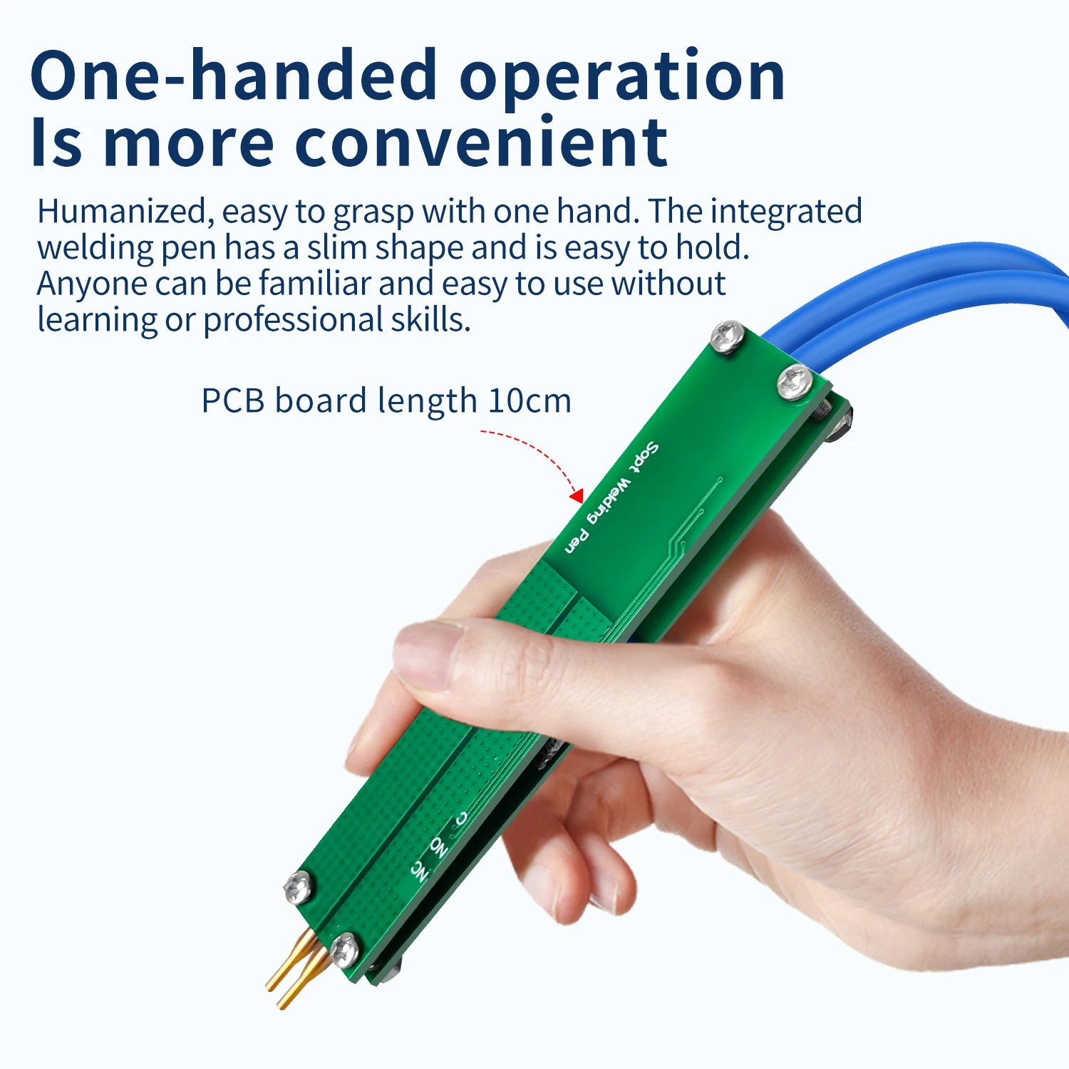 

All-in-One Spot Welding Pen Kit with Copper Tips and Silicone Wires for Battery Pack DIY Assembly