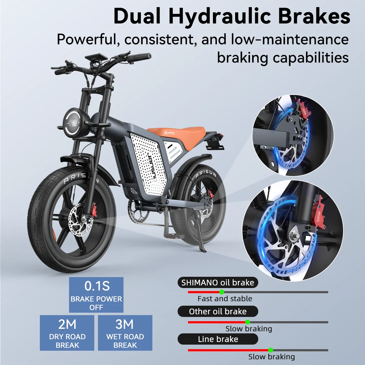 Vélo Électrique JANSNO X60G Tout Terrain - usage example