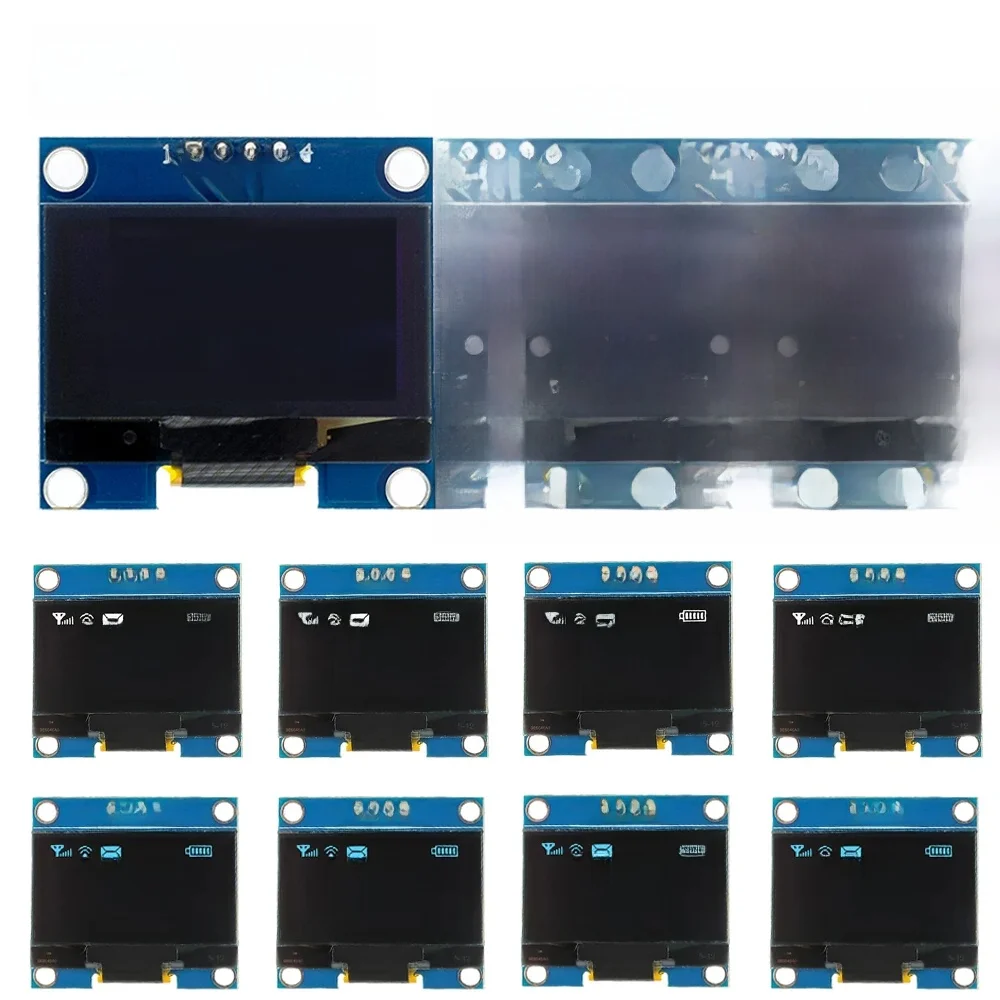 1-10 sztuk 1.3 "biały niebieski kolor IIC moduł wyświetlacza OLED układ napędowy SH1106 128X64 1.3 Cal LCD IIC I2C komunikacja dla Arduino — zdjęcie produktu 7
