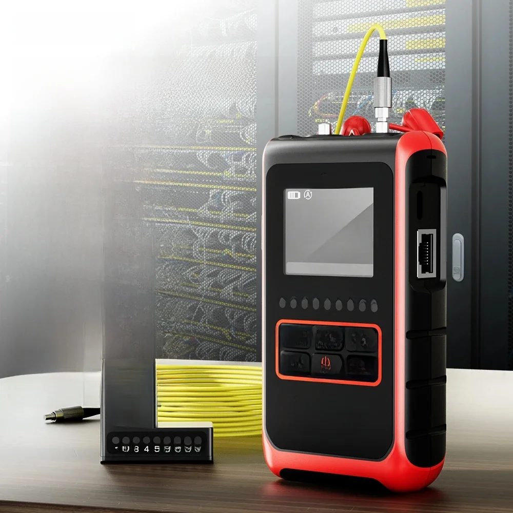 NOYAFA NF-916 4-in-1-Glasfasertester, optischer Leistungsmesser, VFL, REF, FC, SC, ST, visuelle Fehlerortung, LCD-Display, Netzwerkzeuge