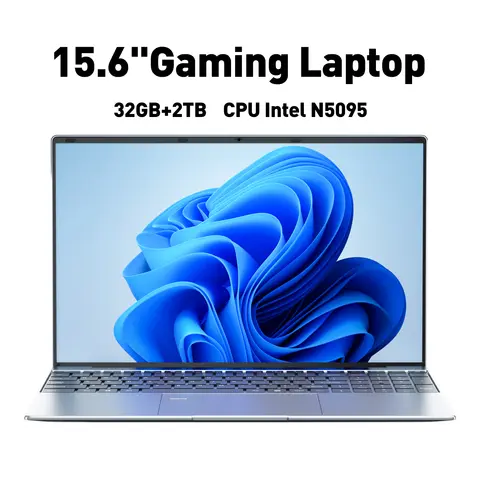 15.6인치 노트북 컴퓨터, 인텔 N5095 CPU, 16GB RAM, 1TB 저장용량, WiFi6, 경량 비즈니스 노트북, 윈도우 11 게이밍 노트북