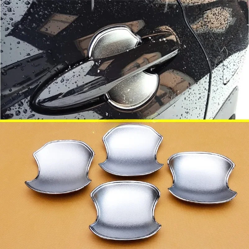 For Toyota Corolla Cross 2022 2023 2024 4Pcs Chrome Car Door Handle Bowl Cup Sticker Cover Trim Decorative Accessories