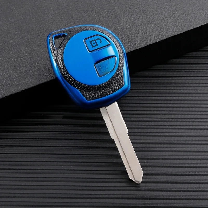 Skórzane etui z TPU na kluczyk samochodowy do SUZUKI SWIFT SX4 Liana Aerio Jimny Samurai Amagatarai Grand Vitara Shell Fob Holder — zdjęcie 2