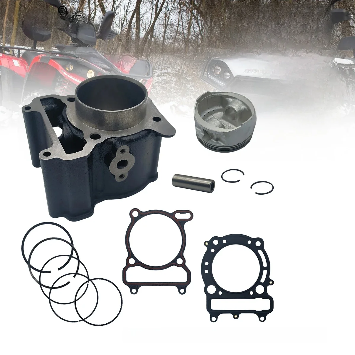 Zestaw uszczelek tłoka cylindra do Linhai 260 ATV QUAD GO KART 22420 22505 22507 22508 22506 22416 22421 — zdjęcie 2