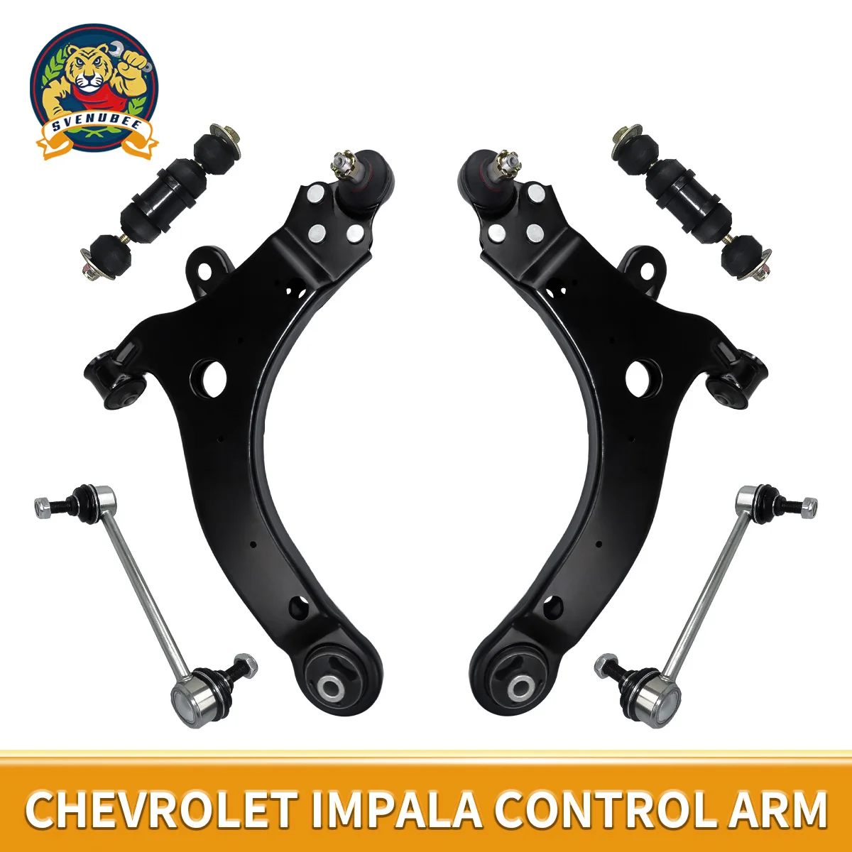 

Svenubee 6pcs Front Lower Control Arm with Ball Joints Set for Chevrolet Impala Buick Lacrosse 1997 1998 1999 2000 - 2016