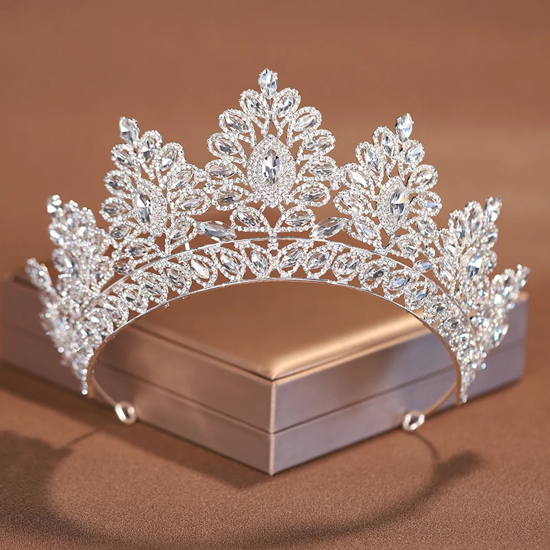 

Baroque Fashion Crown Wedding Bride Tiaras Party Queen for Women Hair Accessories