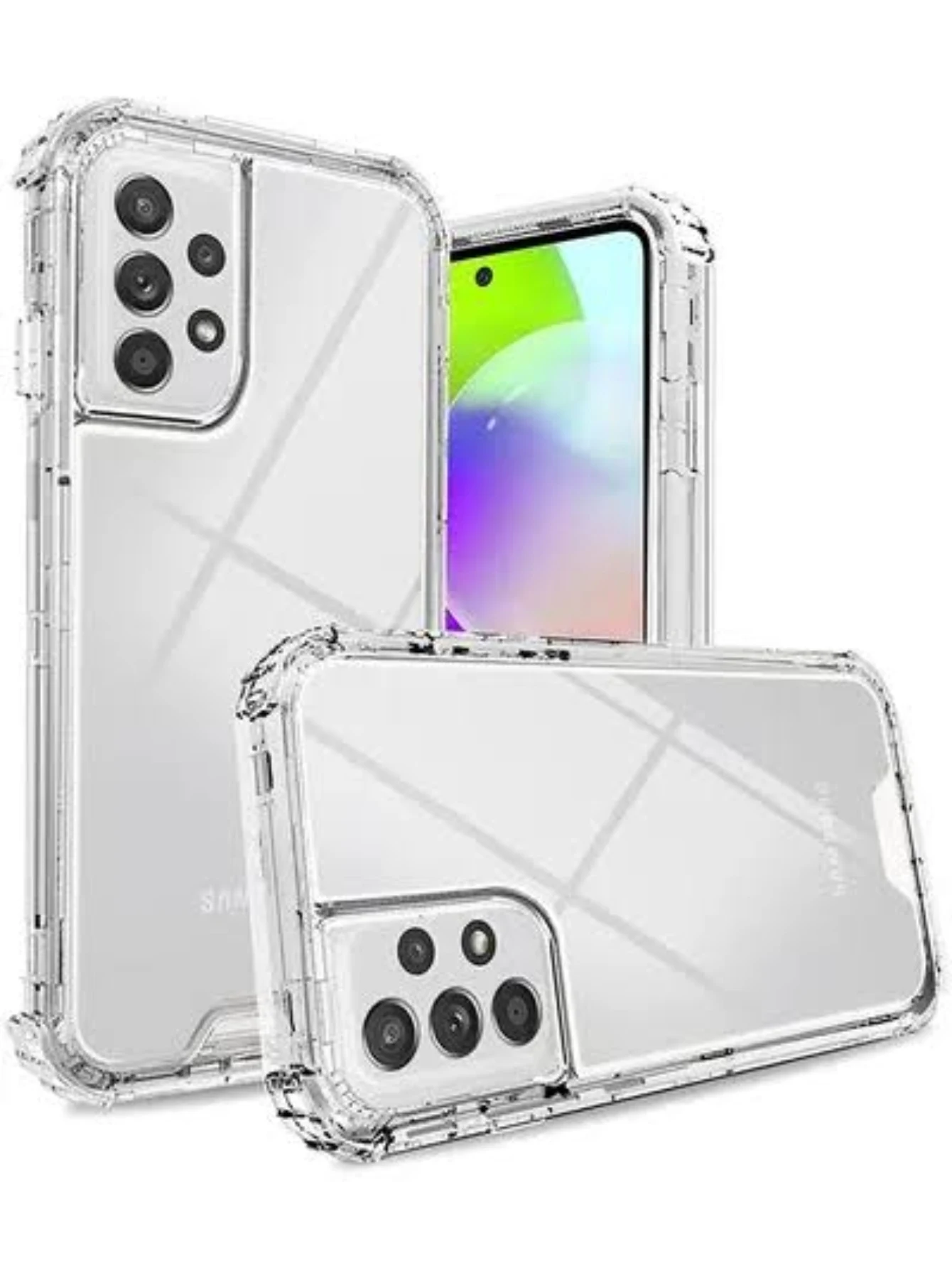 Funda de Protección 360 Grados y Uso Rudo para Samsung, Transparente, Cubierta Duradera, Resistente a Golpes y Arañazos.