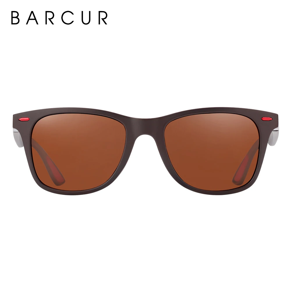 BARCUR Trending TR90 Polarized Sunglasses Women Square eyewear Men Sun glasses Vintage Unisex Goggle Male UV400 Oculos de sol