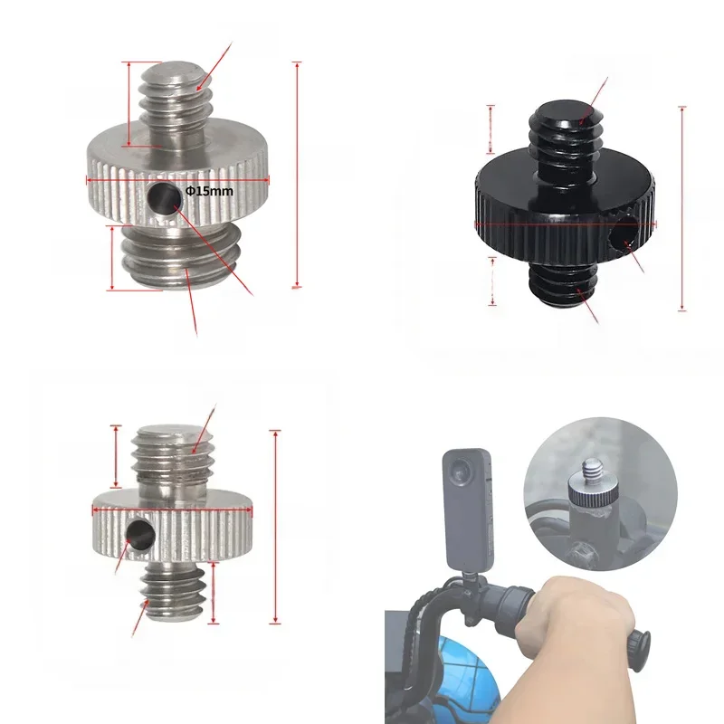 AliExpress FEICHAO 1/4 to M5 M6 M8 M10 Camera Conversion Screw Adapter Male to Male Screw for GoPro Action Camera Motorcycle Bike Mount Accessories
