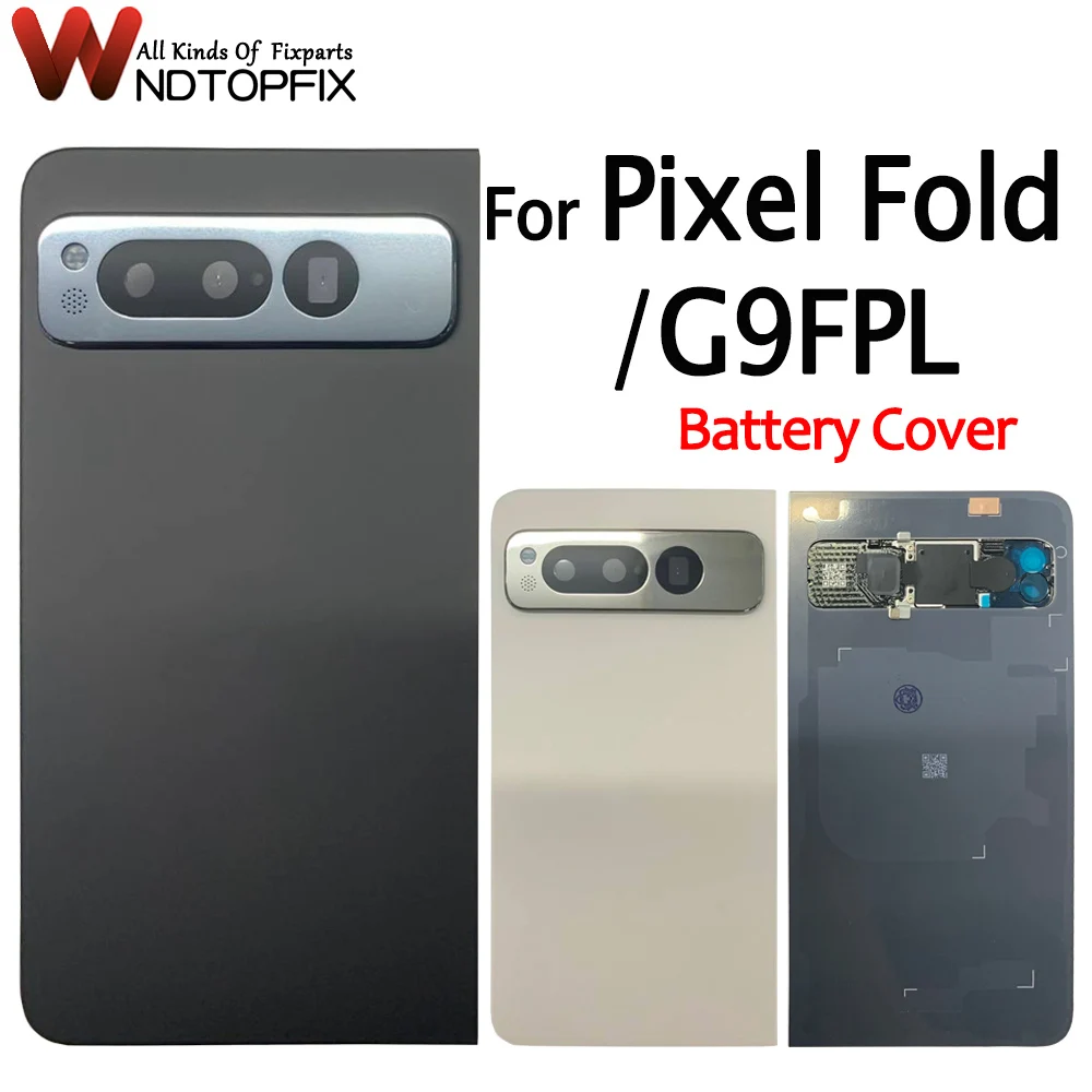 

7.6" For Google Pixel Fold Back Battery Cover Rear Door Housing Replacement Parts For Google Pixel Fold Battery Cover Back Glass