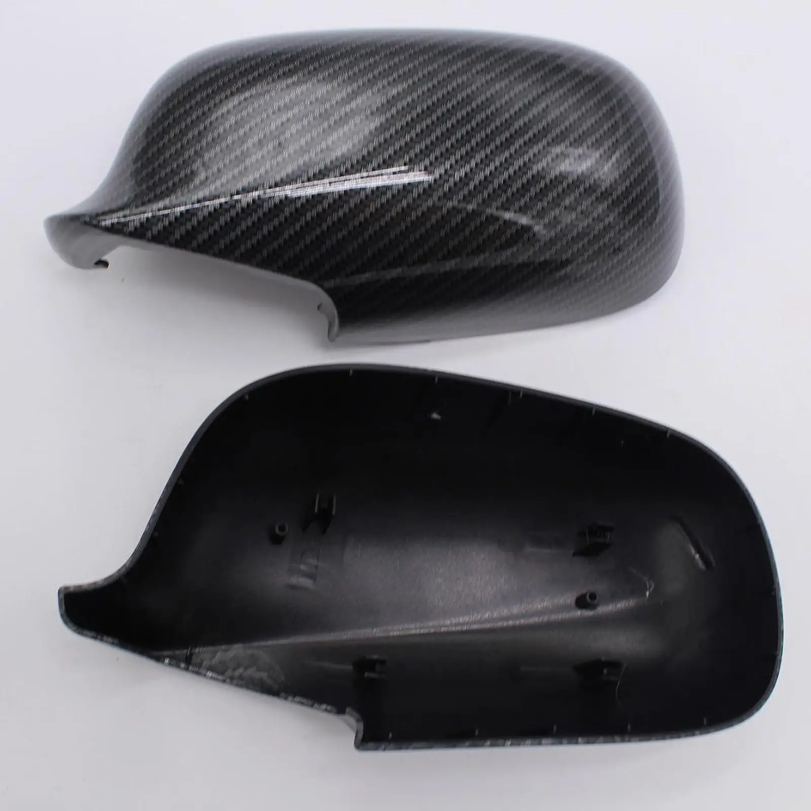 2Pcs Car Side Mirror Cover Caps 12797722 12797723 Automotive Repair Parts Easy to Install Door Mirror Housings for Saab 9-3