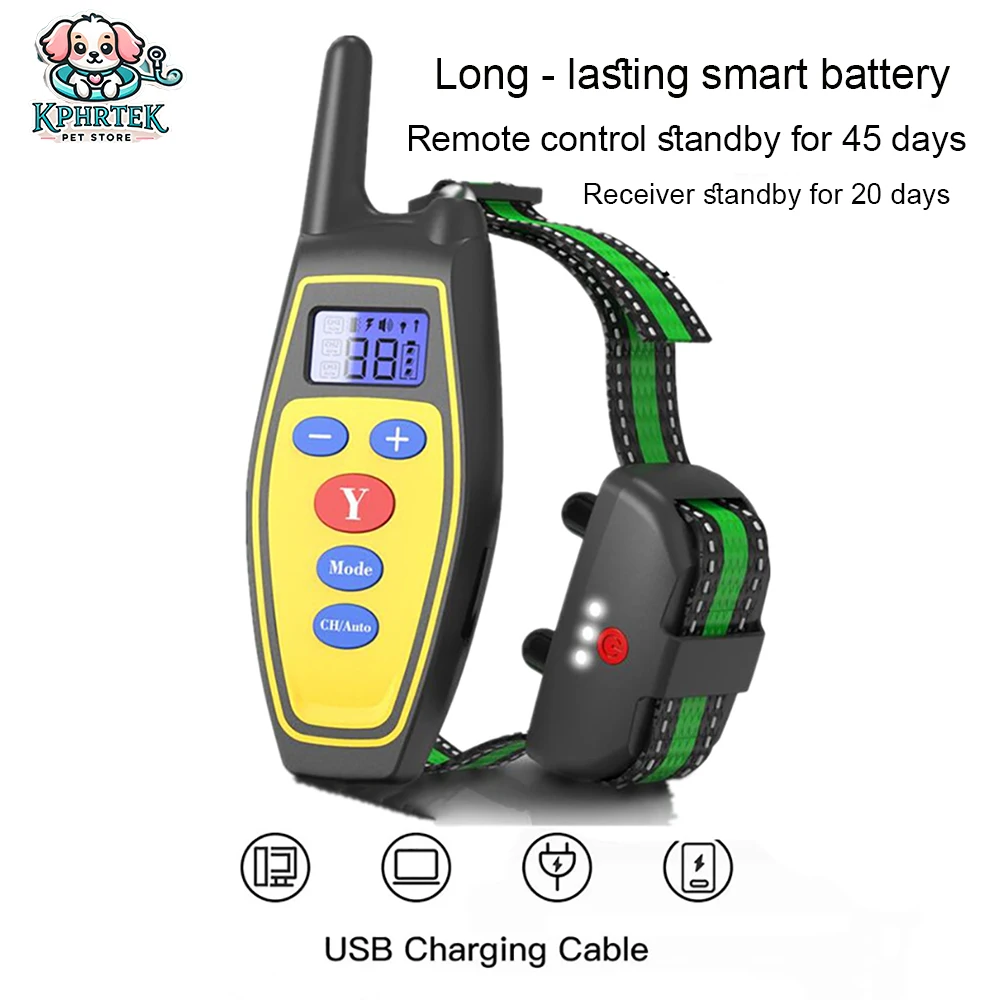 

20 PCs Bark Stopper Dog Training Device Pet Supplies Dog Supplies Collar Electric Shock Vibration Warning Dog Training