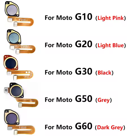 Fingerprint Scanner For Moto G10 G20 G30 G50 G60 Home Button Fingerprint Menu Return Key Sensor Flex Cable Replacement Parts