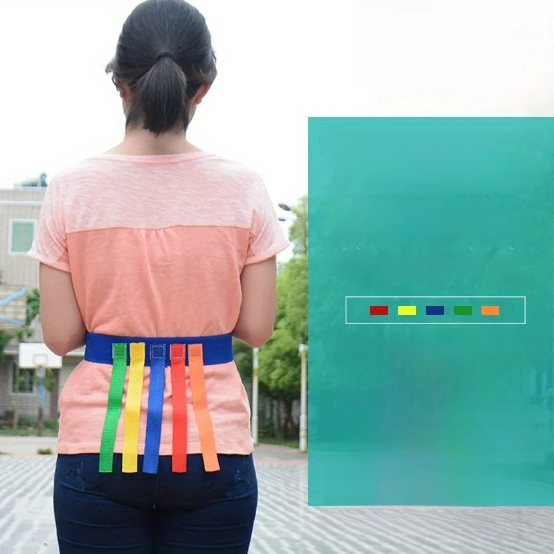 Accessoires de queue de capture, jeu amusant en plein air, ceinture de jouet, jeu de collection de la maternelle, queue de traction, jeu de travail d'équipe Parent-enfant, entraînement des compétences