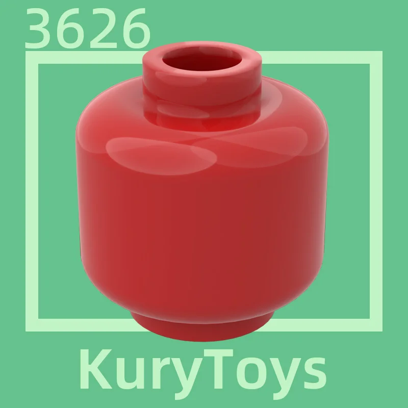 

Kury Toys DIY MOC For 3626 #10pcs Building block parts For Body Part Head (Plain) - Blocked Open Stud