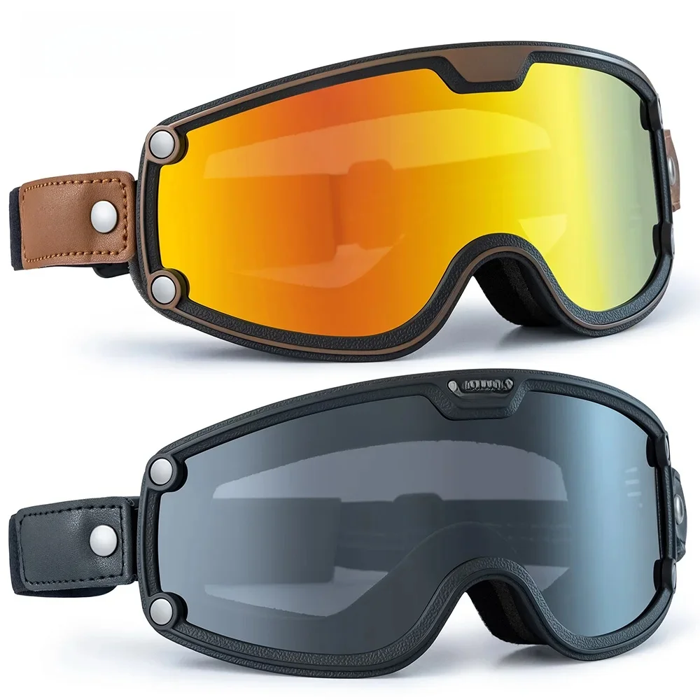 AliExpress MOTOCENTRIC Retro Motorcycle Goggles Windproof Motocross Sunglasses Vintage Moto Helmet Glasses Cycling Racing Cafe Racer Chopper Glasses