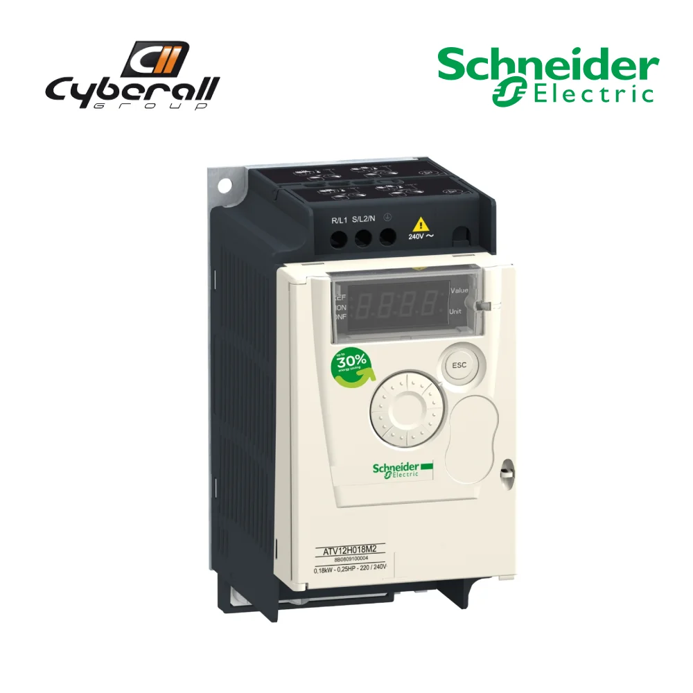 Schneider Electric-Cyberall-speed variator switch with heat sink ATV12 0.37kW 200-240V AC reference: