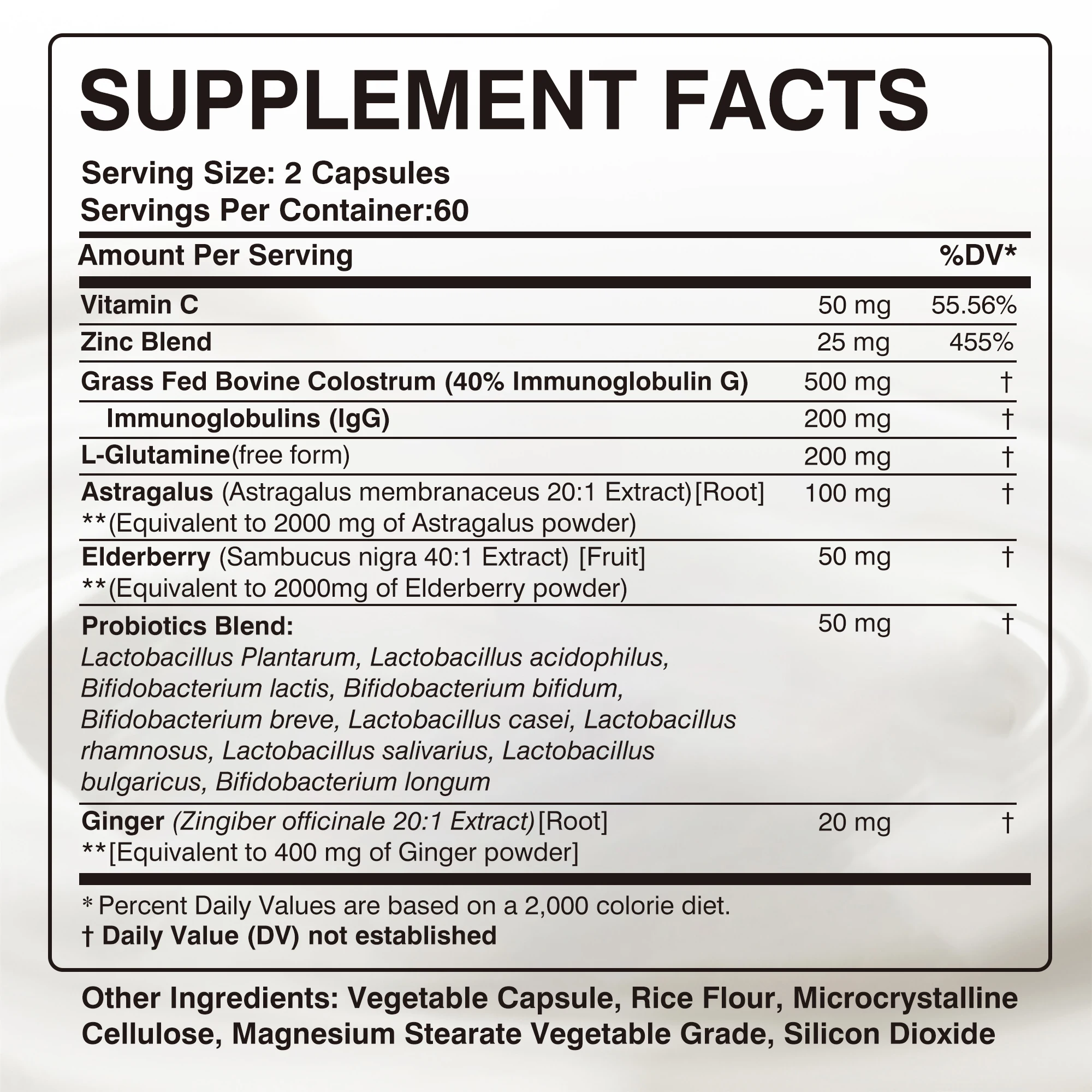 Colostrum - Supports Immune Health, Promote Gut, Digestive and Metabolic Health Muscle Growth & Repair - 120 Capsules