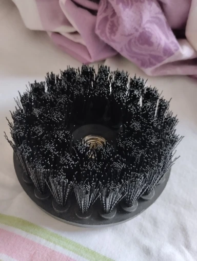 4/5/6 Inch Plastic Soft Hard Electric Brush Hollow for Cleaning Carpet Leather and Upholstery Sofa Wooden Furniture Car Bathroom photo review