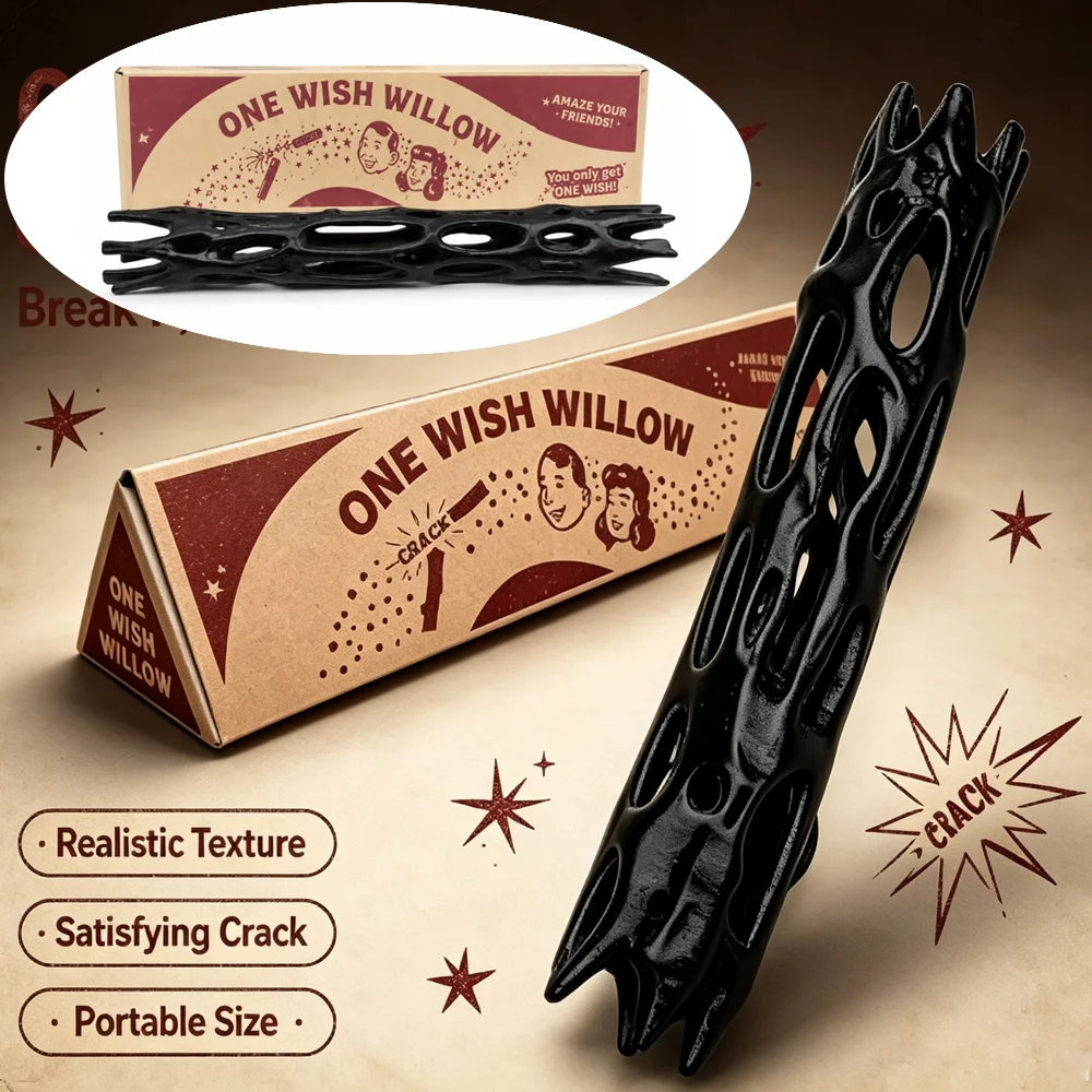 Ornement en bâton de saule noir, accessoire de cosplay, imprimé en 3D, Obsession Black Willow, Saule des vœux, bâton magique, décoration, cadeaux de bureau pour fans