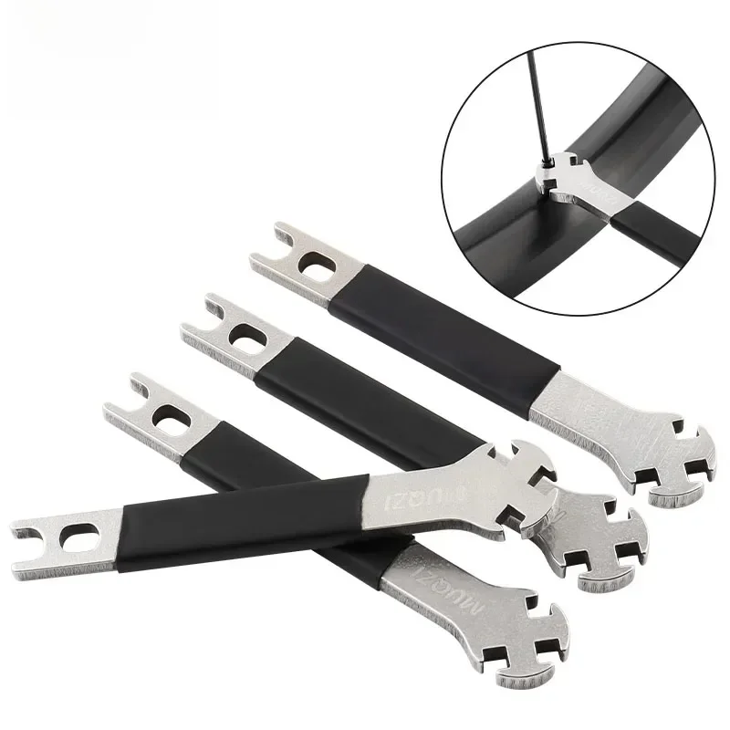 MUQZI clé à rayons de vélo 3.3 3.4 3.5mm dissolvant de mamelons de rayons outil de réparation de réglage de Tension de rayons de roue de vélo